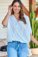 Load image into Gallery viewer, Clara Batwing Crossover Top White