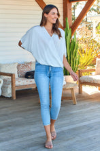 Load image into Gallery viewer, Clara Batwing Crossover Top White