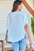 Load image into Gallery viewer, Clara Batwing Crossover Top White