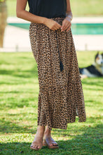 Load image into Gallery viewer, Leona Leopard Print Maxi Skirt
