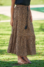 Load image into Gallery viewer, Leona Leopard Print Maxi Skirt