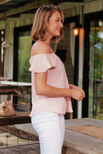Load image into Gallery viewer, Tegan Cold Shoulder Dusty Pink Top