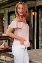 Load image into Gallery viewer, Tegan Cold Shoulder Dusty Pink Top
