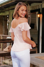 Load image into Gallery viewer, Tegan Cold Shoulder Dusty Pink Top
