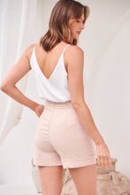 Load image into Gallery viewer, Elm Beige High Waisted Chain Belt Shorts