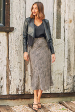 Load image into Gallery viewer, Mira Brown Speckled Aline Skirt