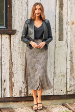 Load image into Gallery viewer, Mira Brown Speckled Aline Skirt