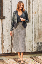 Load image into Gallery viewer, Mira Brown Speckled Aline Skirt