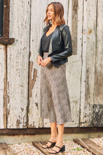 Load image into Gallery viewer, Mira Brown Speckled Aline Skirt