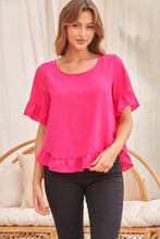 Load image into Gallery viewer, Aries Hot Pink Linen Tee