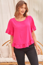 Load image into Gallery viewer, Aries Hot Pink Linen Tee