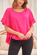 Load image into Gallery viewer, Aries Hot Pink Linen Tee
