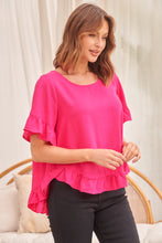 Load image into Gallery viewer, Aries Hot Pink Linen Tee