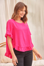 Load image into Gallery viewer, Aries Hot Pink Linen Tee