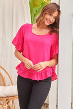 Load image into Gallery viewer, Aries Hot Pink Linen Tee