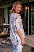 Load image into Gallery viewer, Brigit Lilac Floral V Neck Shirt