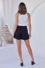 Load image into Gallery viewer, Elm Black High Waisted Chain Belt Shorts