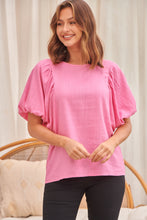 Load image into Gallery viewer, Piper Pink Linen Batwing Top