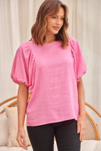 Load image into Gallery viewer, Piper Pink Linen Batwing Top