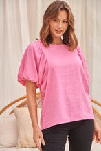 Load image into Gallery viewer, Piper Pink Linen Batwing Top