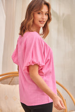 Load image into Gallery viewer, Piper Pink Linen Batwing Top
