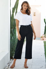Load image into Gallery viewer, Asmere Dark Denim Wide Leg Jeans