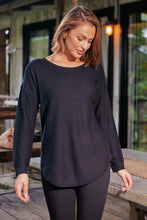 Load image into Gallery viewer, Cameron Long Sleeve Pullover Black Knit