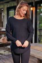 Load image into Gallery viewer, Cameron Long Sleeve Pullover Black Knit