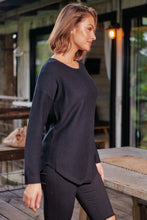 Load image into Gallery viewer, Cameron Long Sleeve Pullover Black Knit