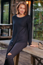 Load image into Gallery viewer, Cameron Long Sleeve Pullover Black Knit