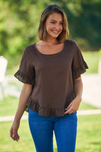 Load image into Gallery viewer, Aries Brown Linen Tee