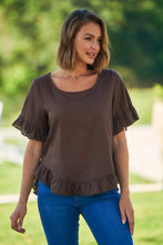 Load image into Gallery viewer, Aries Brown Linen Tee