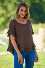 Load image into Gallery viewer, Aries Brown Linen Tee