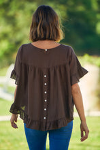 Load image into Gallery viewer, Aries Brown Linen Tee