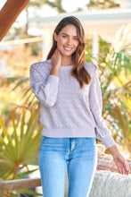 Load image into Gallery viewer, Stefani Dot Print Blush Long Sleeve Jumper