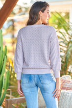 Load image into Gallery viewer, Stefani Dot Print Blush Long Sleeve Jumper