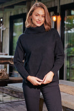 Load image into Gallery viewer, Sophie High Neck Black Knit Jumper