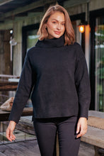 Load image into Gallery viewer, Sophie High Neck Black Knit Jumper