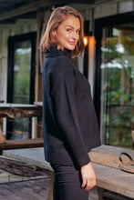 Load image into Gallery viewer, Sophie High Neck Black Knit Jumper