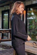 Load image into Gallery viewer, Sophie High Neck Black Knit Jumper