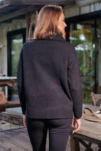 Load image into Gallery viewer, Sophie High Neck Black Knit Jumper
