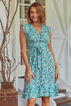 Load image into Gallery viewer, Maggie Pastel Green/Pink Floral Dress