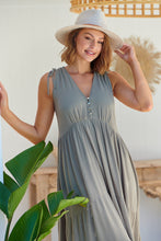 Load image into Gallery viewer, Bethanie Layered Midi Sage Dress
