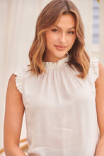 Load image into Gallery viewer, Frankie White High neck top