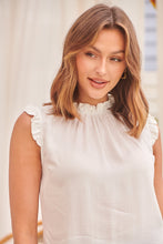Load image into Gallery viewer, Frankie White High neck top