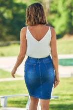Load image into Gallery viewer, Middi Blue denim skirt
