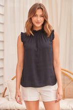 Load image into Gallery viewer, Frankie Black High neck top