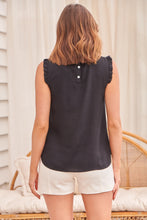 Load image into Gallery viewer, Frankie Black High neck top