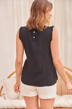 Load image into Gallery viewer, Frankie Black High neck top