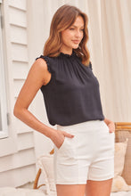 Load image into Gallery viewer, Tailored High Waisted White Shorts